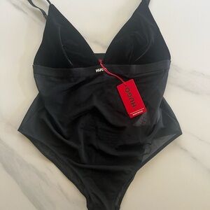 HUGO BOSS Black Mesh Bodysuit